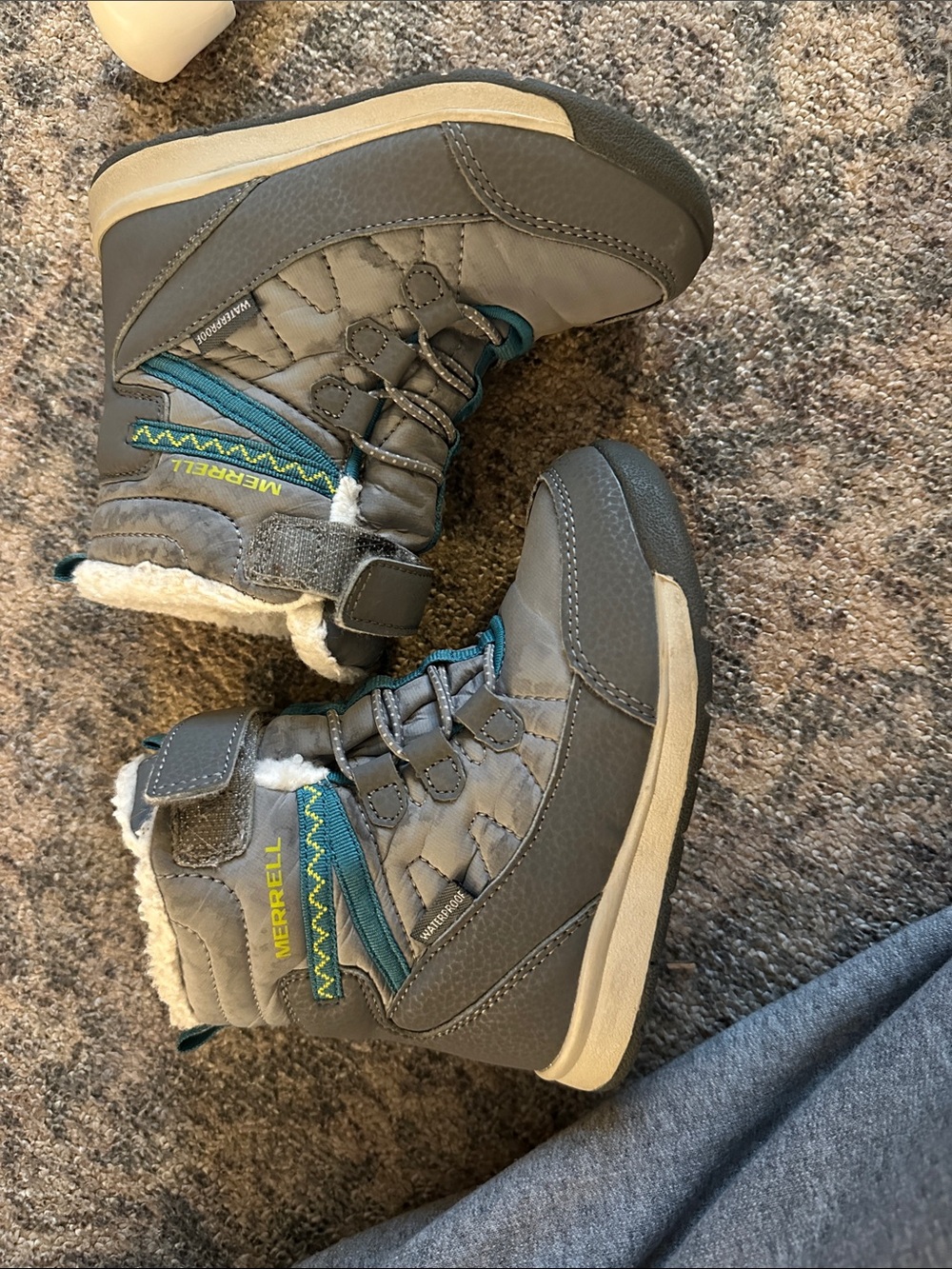 Merrell Kids Gray & Teal Winter Boots